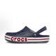 貝雅字母款 CORCS CROCS 夏季休閑戶外洞洞鞋防滑透氣涼鞋沙灘鞋 深藍(lán) 42-43 =M9W11