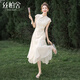 絲柏舍立領(lǐng)連衣裙2026夏裝新款女裝新中式國風(fēng)中長(cháng)款旗袍裙