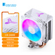 喬思伯（JONSBO）CR1400 EVO風(fēng)冷CPU散熱器4銅管CR1000電腦風(fēng)扇ARGB主機塔式1851/1700/1200/1151/1150/AM4/AM5 CR-1400E 彩色版 白色
