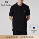 PS Paul Smith經(jīng)典款男士斑馬標(biāo)志常規(guī)版型短袖Polo衫 黑色 M (175/92A)