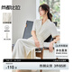 尚都比拉職場通勤風(fēng)短袖連衣裙女夏季松緊腰V領(lǐng)顯瘦襯衫裙收腰百搭中長裙