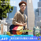 TIMBUK2拼色郵差包經(jīng)典信使包斜挎包通勤包單肩挎包運動騎行背包送男友禮 黃色/紅色環(huán)?？?S