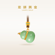 老鋪黃金古法手工足金項鏈·七子葫蘆吊墜（繩鏈款） 琺瑯綠款金重約22.8g