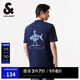 杰克·瓊斯（JACK&JONES） 杰克瓊斯春夏男士彈力舒適面料刺繡圖案短袖T恤男裝