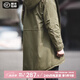 馬登工裝 美式復古M51魚尾風衣軍大衣派克服棉服中長款外套連帽男 軍綠色（版型較為寬松） 2XL