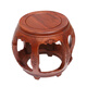 攀森紅木家具 非洲花梨（學(xué)名:刺猬紫檀）鼓凳 實(shí)木圓凳 家用中式茶幾矮凳中式古典古箏圓凳子 雕花小號高35cm