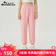 哥弟真的好（GIRDEAR）女裝高腰太空棉休閑運動束腳衛(wèi)褲女A100292 粉 M (3碼)
