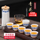 邦潔威100只青花一次性功夫茶杯60ml品茗杯喝茶杯國潮小茶杯帶收納杯架 國潮青花【60ml*100只+杯架】