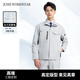 京創(chuàng)輝煌春秋款高檔工裝防靜電套裝男女電網(wǎng)工程師銷售工作服勞保服單上衣 【單上衣】淺灰色 XS (155) 女（建議100-110斤穿）