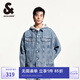 杰克·瓊斯（JACK&JONES） 春季時(shí)尚百搭潮流簡(jiǎn)約男士牛仔寬松可拆卸連帽外衣夾克225157011