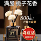 UT【800ML】無(wú)火藤條香薰室內房間臥室廁所持久香氛精油空氣清新 梔子花*4【贈香薰機】