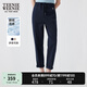 Teenie Weenie小熊女裝休閑褲2025年夏季新款簡(jiǎn)約休閑舒適涼感長(cháng)褲 藏青色 L