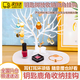 鹿角樹形首飾展示架手串飾品項(xiàng)鏈耳飾架手鐲手鏈?zhǔn)占{掛架玄關(guān)擺件 【白色鹿角】飾品收納掛架大號(hào) 【22*14.5*24.5】梳妝臺(tái)化妝托盤