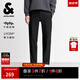 杰克·瓊斯（JACK&JONES）25年男裝秋冬褲子男直筒零壓褲加絨長褲商務休閑褲免燙易打理男褲 黑色037 四季款 32 175