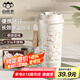 山點(diǎn)水保溫杯男女士高顏值水杯316咖啡杯學(xué)生吸管杯雙飲節(jié)日禮物