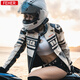 FEHER摩托車騎行服超纖皮夾克四季情侶機(jī)車皮衣男女外套飛兒防摔賽車服 【JK-329】復(fù)古黑白-女款 L