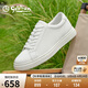 金利來(lái)（Goldlion）男鞋休閑鞋簡(jiǎn)潔大方緩震舒適板鞋G522430759BBB白色40