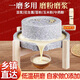 時光舊巷 小石磨家用磨盤老石磨麻石石磨家用磨盤手工石磨家用迷你豆?jié){機 30*40調(diào)粗細軸+旋轉(zhuǎn)把手+模具