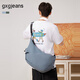 gxg.jeans 大容量單肩旅行包餃子斜挎包男腰包運動(dòng)休閑 25夏新品 灰藍 均碼