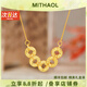 MITHAOL KUSC碎碎冰錢幣項(xiàng)鏈女 2025新款爆款輕奢小眾五帝錢幣鎖骨鏈銀鍍18K金 碎碎冰錢幣項(xiàng)鏈【專柜禮盒裝】 情人節(jié)紀(jì)念日生日禮物送女友