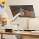 NB（ERGONOMIC）顯示器支架F80 G40 H100 H180機械臂桌夾穿孔式安裝17 24 30 32 50 60英寸電腦屏幕支架顯示器增高 H100白色 支持倒裝 承重9KG 17-30英