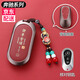 猛速奔馳e300l鑰匙套2024款c260l e260l高檔車glc300l男g(shù)lb/e/S級(jí)殼扣 C款【吉祥紅色+招財(cái)貔貅款】