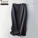 啄木鳥(niǎo)25醋酸緞面真絲半身裙女包臀a字高腰顯瘦桑蠶絲夏中長(cháng)款包臀裙女 氣質(zhì)黑 XL