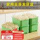 杰凱諾豆芽發(fā)芽器發(fā)豆芽神器發(fā)芽盆專(zhuān)用育苗盤(pán)水培種菜盆 綠色帶蓋