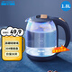 半球（PESKOE） 電水壺 304不銹鋼電熱水壺 1.8L家用電壺開(kāi)水壺熱水壺 高硼硅玻璃水壺 養生壺 1.8L 藍色