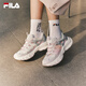 斐樂（FILA）官方女鞋老爹鞋運(yùn)動鞋2025秋季新款鞋子厚底蘑菇休閑鞋 淡灰紫/百合白-GL 38