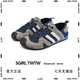 SGIRL TWTW復(fù)古拼色戶外休閑運動德訓(xùn)鞋女2025夏季新款網(wǎng)面透氣防滑老爹鞋 C539-5 暮色藍(lán) 正碼（磨砂皮） 38 （后跟高3cm）