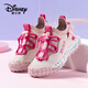 迪士尼（Disney）兒童春秋男童透氣跑步鞋中大童休閑網(wǎng)鞋女童運動(dòng)鞋 淡粉/玫紅  30