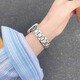炫戴（XUANDAI）適用華為fit4表帶金屬不銹鋼watchFIT4pro腕帶女士款高級手鏈watch fit4手表智能運動(dòng)配件 【星光】磨砂質(zhì)感鋼帶 適用：華為Fit4表帶