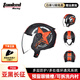 坦克坦克摩托車(chē)頭盔3C四分之三盔T536四季防風(fēng)B.Duck電動(dòng)車(chē)安全帽男女 亞黑長(cháng)征【茶色鏡片+透明鏡片】 M（建議頭圍53-56cm）