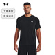 安德瑪（UNDERARMOUR）Tech男子干爽反光訓(xùn)練運(yùn)動(dòng)短袖T恤1377054 黑色001 M