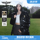 BOY LONDON[黑鏡之鷹]冬情侶款滿印無性別羽絨服N28905 黑色 L