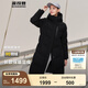 波司登（BOSIDENG）【反季】羽絨服女款中長款連帽加厚新國標(biāo)90絨商場同款運(yùn)動(dòng)外套 黑色8056 M 165/88A