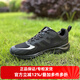 牧高笛戶外運動鞋男夏季防滑減震耐磨透氣網(wǎng)面跑步徒步鞋登山鞋女 ZM24123009鋼琴黑【男款】 39