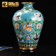 禮御友嘉景泰藍(lán)花瓶擺件銅胎掐絲琺瑯鶴鹿同春梅瓶收藏手工藝禮品喬遷禮物