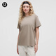 lululemon丨All Yours 女士棉混紡 T 恤 LW3INSS 暖褐灰 S