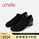 achette雅氏5SF2 簡約正裝深口單鞋優(yōu)雅粗跟女鞋 14-黑色 38