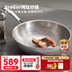 GreGor純鈦炒鍋無涂層物理抗粘炒菜鍋抗菌家用電磁爐通用不易生銹烹飪鍋 錘紋純鈦炒鍋【2-3人】 30cm
