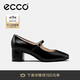 愛步（ECCO）25年夏季新款時尚優(yōu)雅風瑪麗珍粗跟高跟鞋 型塑290963 黑色37