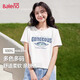 班尼路（Baleno）圓領(lǐng)正肩寬松圓領(lǐng)短款短袖T恤女2025夏季新款休閑簡(jiǎn)約風(fēng)半袖上衣