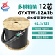 瑞暢捷康室外多模光纜4芯6芯8芯12芯24芯GYXTW輕鎧裝光纜千兆萬(wàn)兆OM3/OM4架空穿管光纖線(xiàn)國標電信級光纜 12芯千兆GYXTW-12A1b 62.5/125 1米