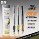 晨光（M&G）文具 小霸王按動(dòng)中性筆學(xué)生0.5黑筆簽字筆 加強(qiáng)型668全針管考試專(zhuān)用水筆高顏值 黑色 3支AGPK4904A