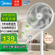 美的（Midea）電風(fēng)扇家用落地扇臺(tái)地兩用桌面七葉大風(fēng)量靜音節(jié)能電扇臺(tái)扇宿舍臥室搖頭扇新款加高迷你小風(fēng)扇 SAF30AC