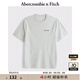 ABERCROMBIE & FITCH【經(jīng)典LOGO】男裝25夏美式復(fù)古重磅圓領(lǐng)短袖T恤KI123-5029 淺麻灰色 S (175/92A)