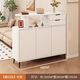 斯聚逅藍實(shí)木玄關(guān)柜鞋柜一體家用門(mén)口客廳隔斷新款雙面置物柜奶油風(fēng)收納柜 【暖白色右邊柜】100*35*105cm 顆粒板【送貨入戶(hù)自行安裝】