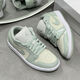 AJNIKER2025春季新款莆田純原AJ1抹茶奶綠低幫煙灰男女休閑籃球鞋情侶板 AJ喬一低幫純原（薄荷綠） NIKE 38